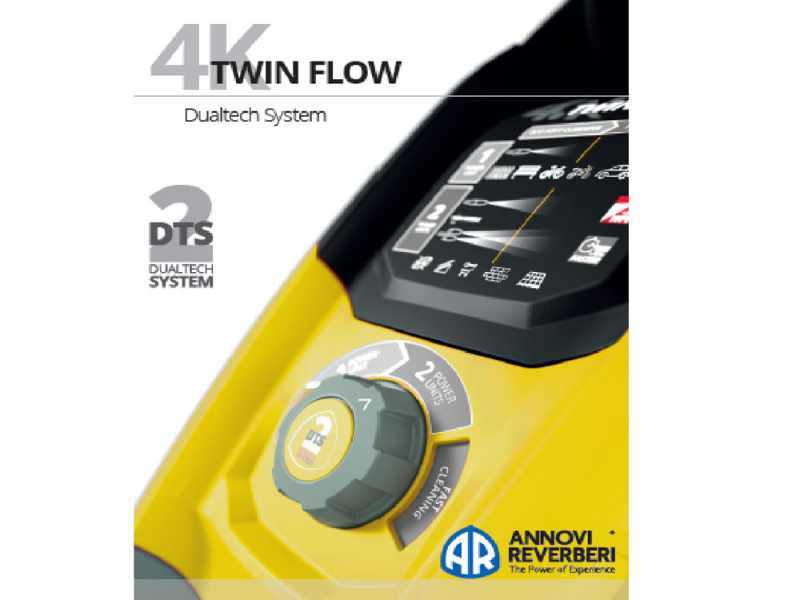 Hidrolimpiadora Annovi &amp; Reverberi Twin Flow 4.0 Classic Yellow, 150 bar m&aacute;x, caudal 13,5 l/min