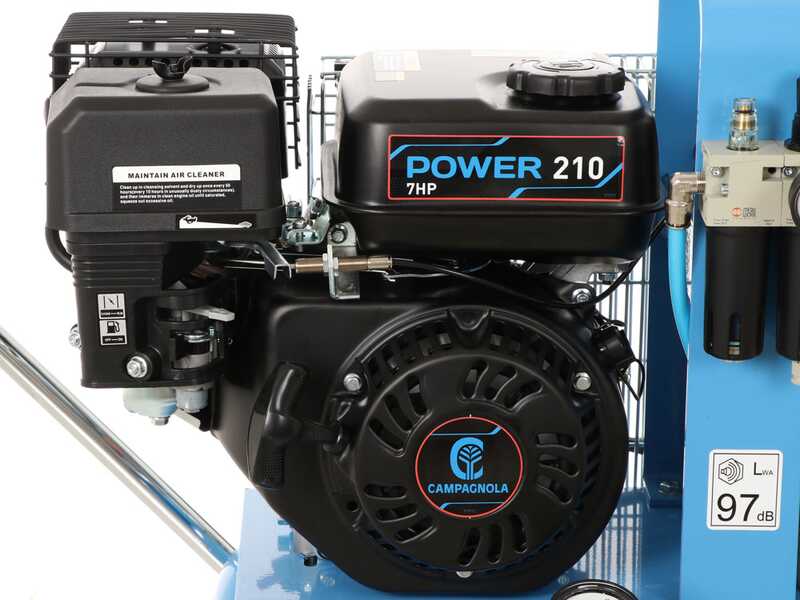 KIT Motocompresor Campagnola MC 658 7HP + 2 Vareadores neum&aacute;ticos Tuono Evo