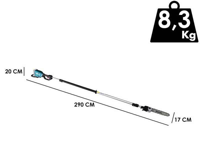 Podadora de bater&iacute;a con p&eacute;rtiga Makita DUA301Z - SIN BATER&Iacute;A NI CARGADOR