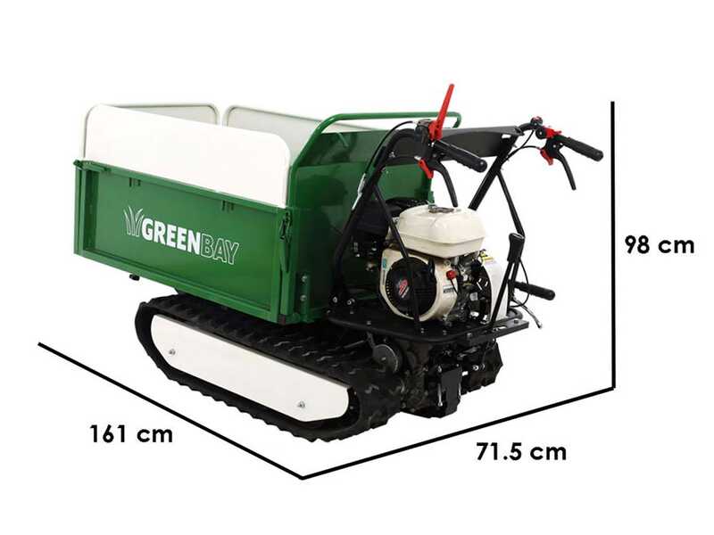 Carretilla GreenBay EXPANDER 500 HONDA GP160 - Caja extensible - Capacidad 500 Kg