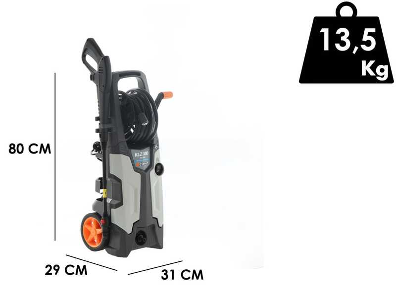 Hidrolimpiadora de agua fr&iacute;a Comet KLZ 180 Extra - Presi&oacute;n m&aacute;xima 180 bar