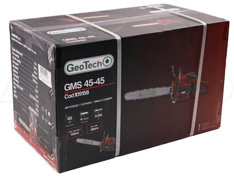 GeoTech GMS 45-45 - Motosierra de mezcla de corte - Espada de 45 cm
