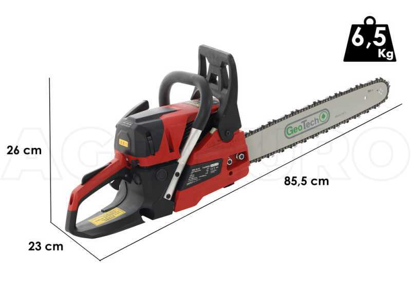 GeoTech GMS 45-45 - Motosierra de mezcla de corte - Espada de 45 cm