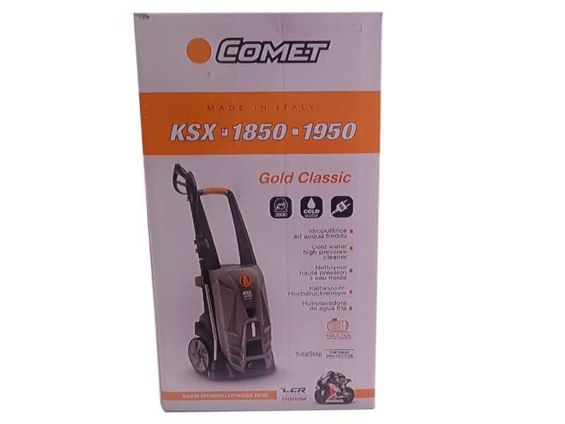 Comet KSX 1850 Gold Classic - Hidrolimpiadora de agua fr&iacute;a semiprofesional - 160 bar - 510 l/h