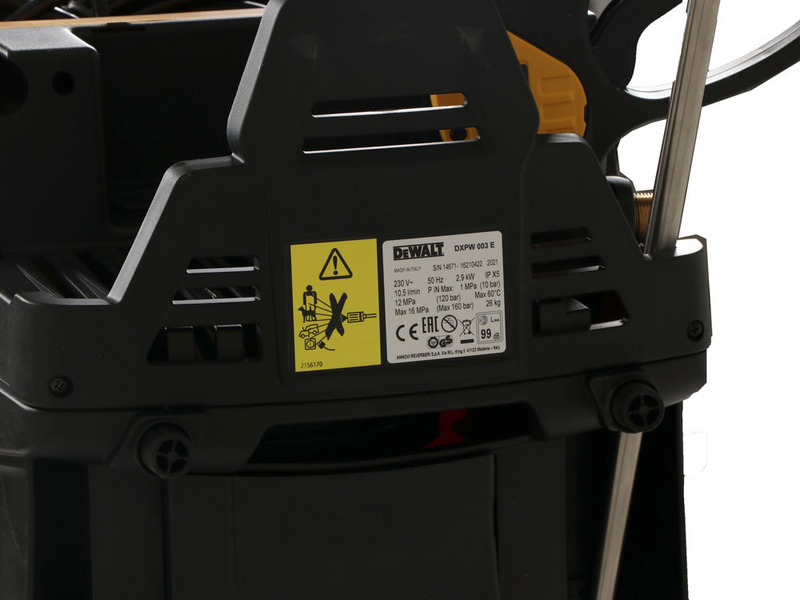 DeWalt DXPW 003E - Hidrolimpiadora profesional en fr&iacute;o - 160 bar - 630 l/h