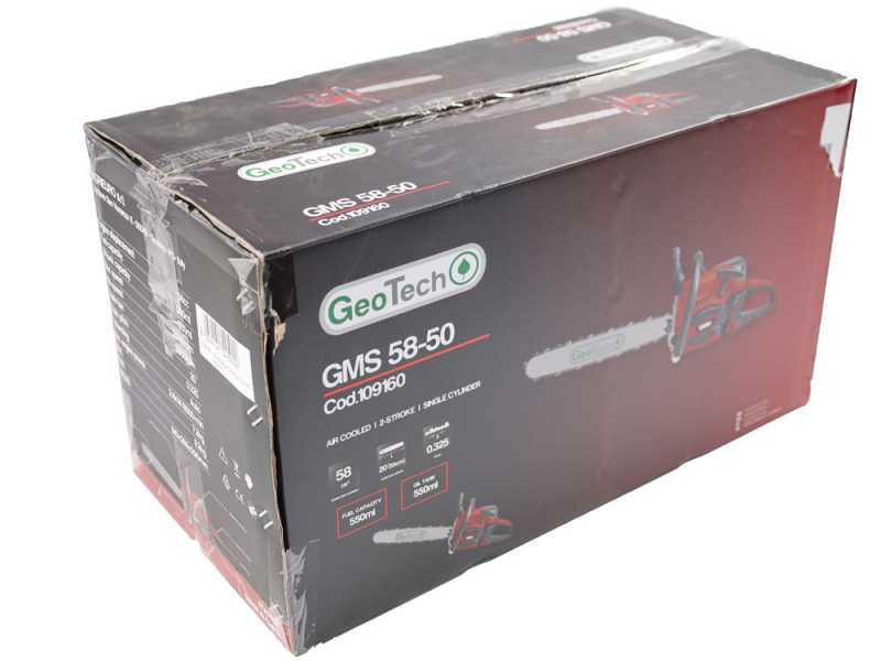 GeoTech GMS 58-50 - Motosierra de corte de mezcla - Espada de 50 cm