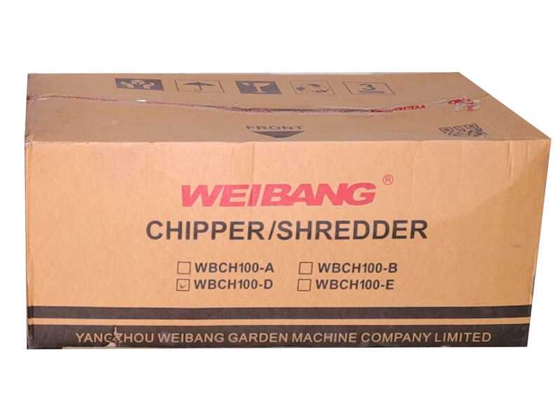 Weibang WBCH1013LCD - Biotrituradora con motor de gasolina Loncin de 420cc