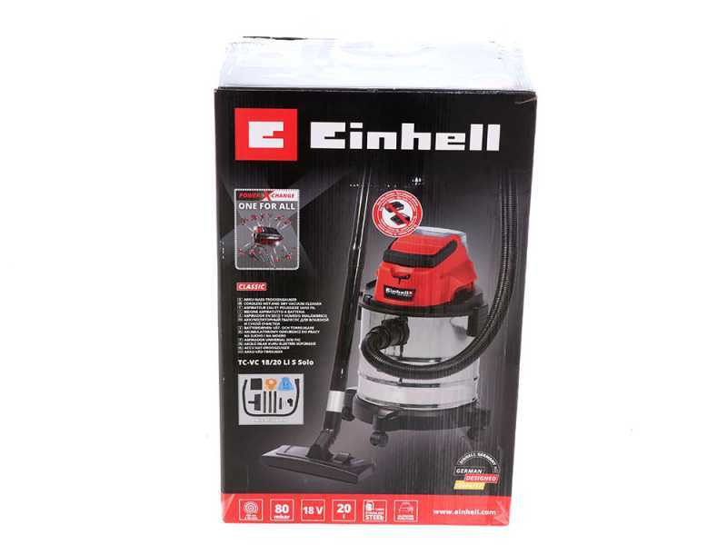 Einhell TC-VC 18/20 Li  - Aspirador de s&oacute;lidos y l&iacute;quidos de bater&iacute;a - 18V 5.2Ah