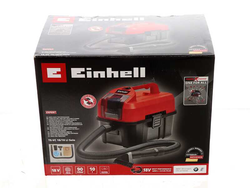Einhell TE-VC 18/10 Li -Aspirador port&aacute;til de bater&iacute;a - 18V 5.2Ah