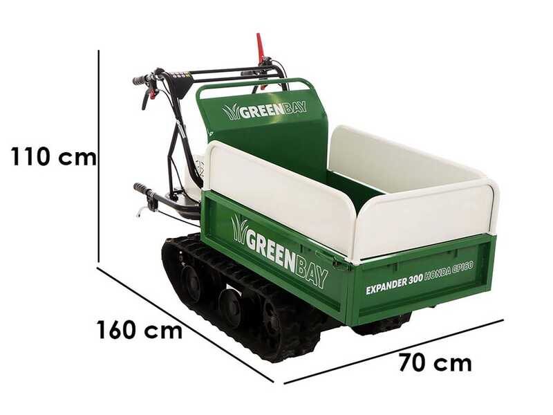 Carretilla GreenBay EXPANDER 300 HONDA GP160 - Caj&oacute;n extensible - Capacidad 300 Kg