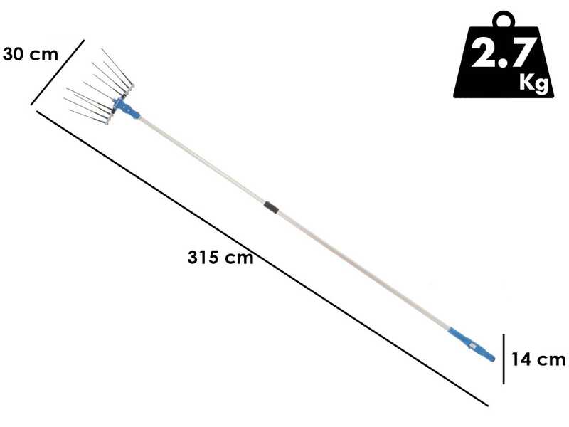 Vareador de aceitunas el&eacute;ctrico Paterlini OLIVELOX BA 3 - 12V - de 2 a 3 metros