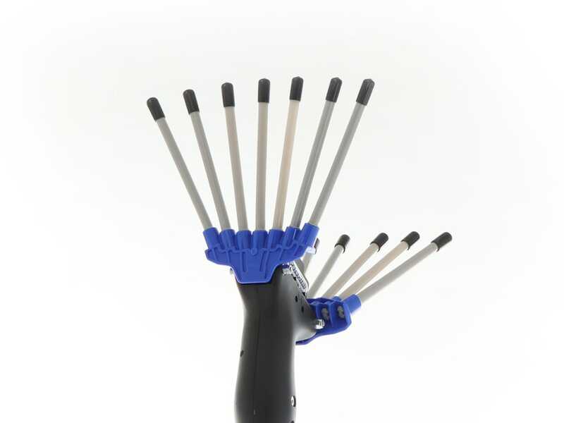 Vareador de aceitunas el&eacute;ctrico Paterlini V-UP - 12 V - P&eacute;rtiga telesc&oacute;pica 225 - 315 cm