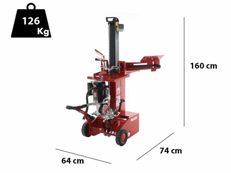 Ceccato BULL SPLET10 KOMBI  - Astilladora de le&ntilde;a h&iacute;brida - Vertical - El&eacute;ctrica para tractor