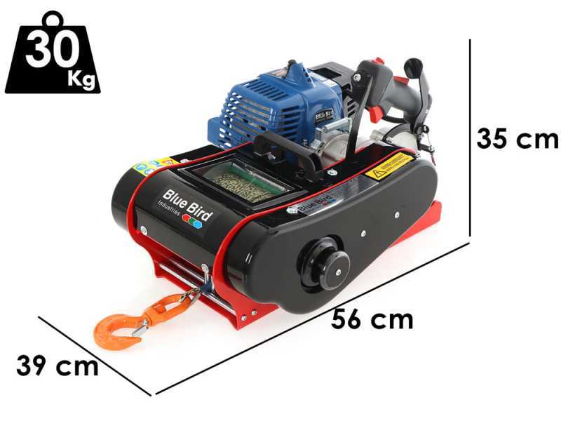 Blue Bird FW 1610 STK - Cabrestante con motor de 2 tiempos - Cable en kevlar