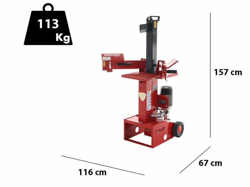 Ceccato BULL SPLE10T - Astilladora de le&ntilde;a el&eacute;ctrica - Vertical - 400V