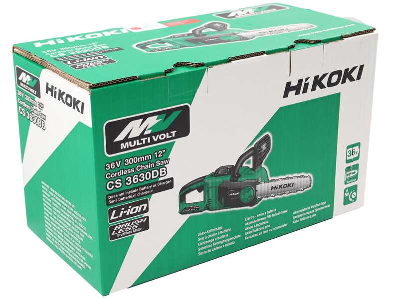 HIKOKI CS3630DB - Electrosierra de bater&iacute;a de corte 36V 2.5Ah - Espada de 30cm