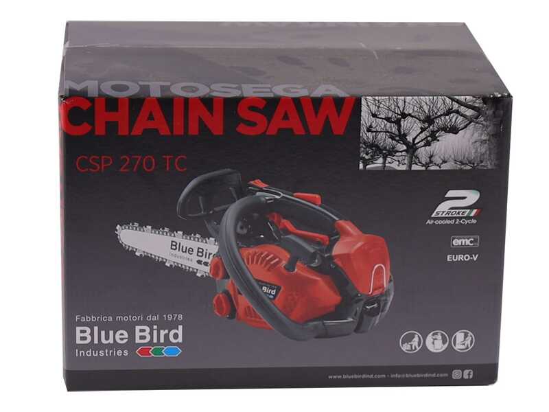 Blue Bird CSP 270 TC - Motosierra de mezcla de poda - Espada de 25 cm
