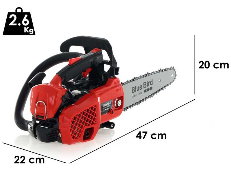 Blue Bird CSP 270 TC - Motosierra de mezcla de poda - Espada de 25 cm