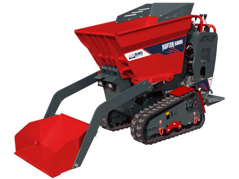 Carretilla de orugas AgriEuro Top-Line RAPTOR 6800 HD - Honda GX270 - Con pala