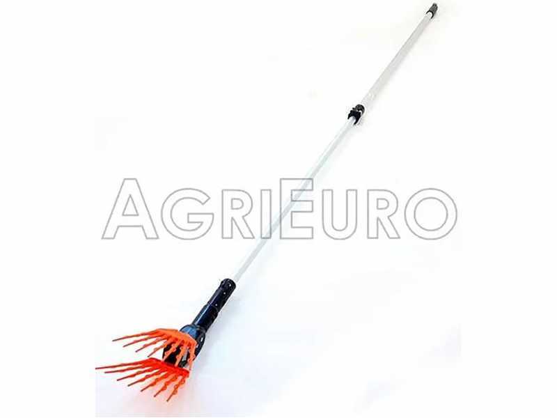 TecnoVIR Olivir - Vareador de aceitunas el&eacute;ctrico de bater&iacute;a 150-250 cm - p&eacute;rtiga telesc&oacute;pica de aluminio