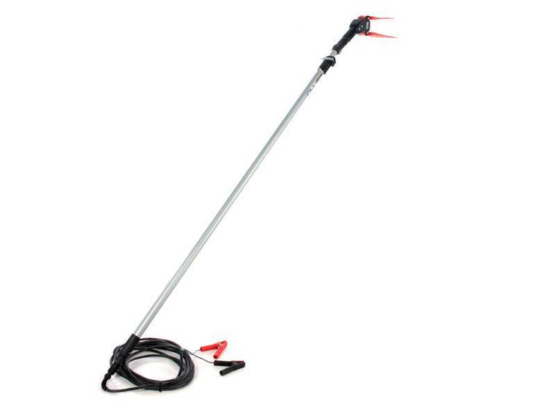 TecnoVIR Olivir - Vareador de aceitunas el&eacute;ctrico de bater&iacute;a 185-330 cm - p&eacute;rtiga telesc&oacute;pica en aluminio