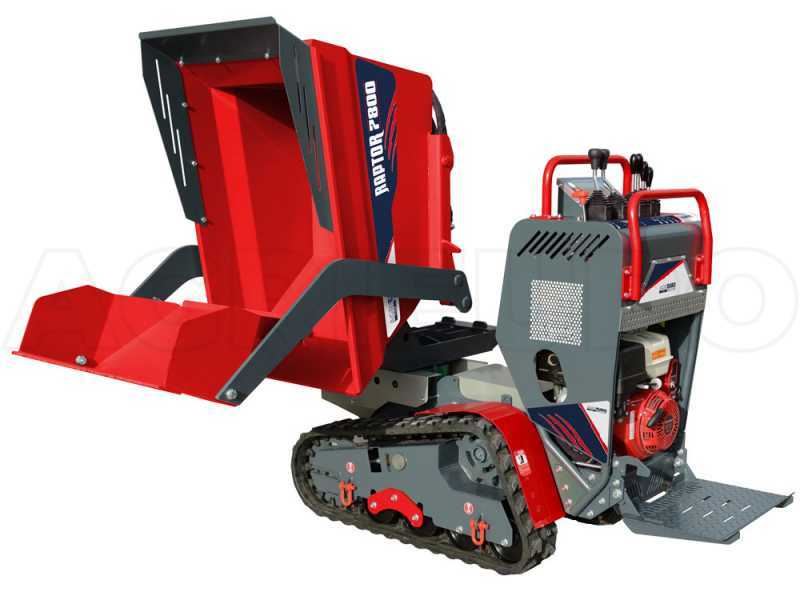 Carretilla de orugas AgriEuro Top-Line RAPTOR 7800 HDT - Honda GX390 - Con pala