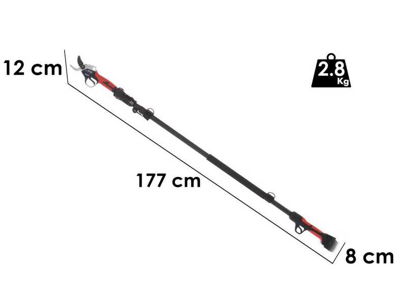 Tijera el&eacute;ctrica de bater&iacute;a con p&eacute;rtiga BlueBird PS 22-38 - 21.6V - 2.5 Ah