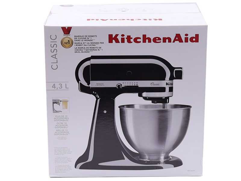 KitchenAid Classic 5K45SS-EBM Negro &Oacute;nix - Amasadora Planetaria