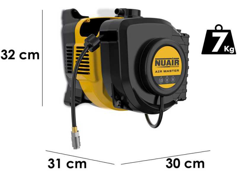 Nuair Air Master -Compresor monof&aacute;sico de pared, sin aceite - Motor 1.5 HP
