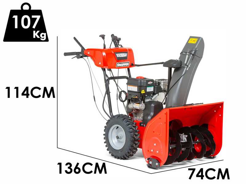 Snapper M1527SE - Quitanieves de gasolina - B&amp;S 1450 Snow