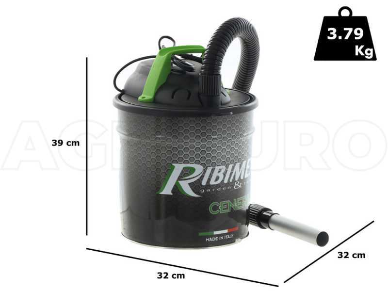 Aspirador de cenizas con bid&oacute;n Ribimex Cenerill - 18 l