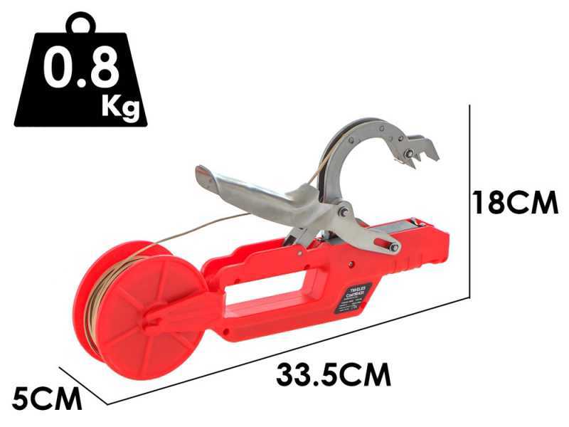 Atadora de vi&ntilde;a el&eacute;ctrica de bater&iacute;a GeoTech TM-EL03 - 7.2V - 2Ah