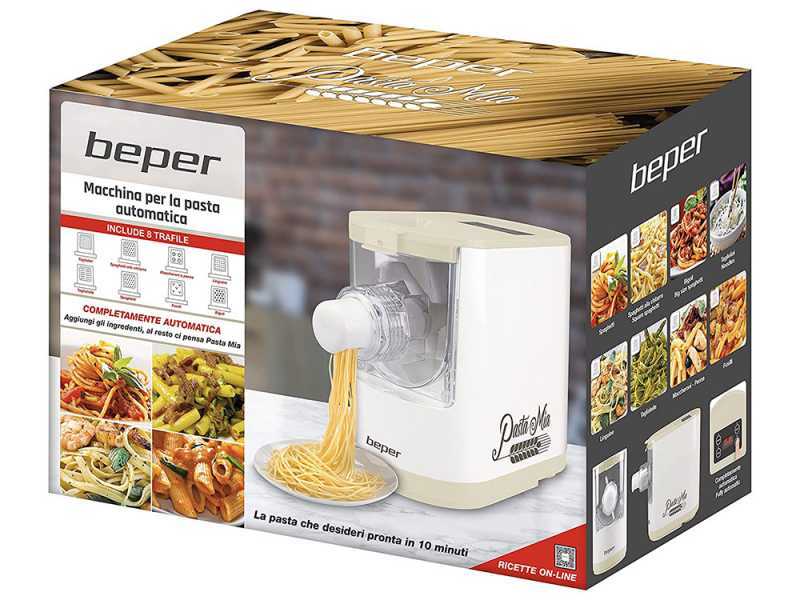 Beper Pasta Mia - M&aacute;quina de hacer pasta el&eacute;ctrica 2 en 1 - Amasa y extrude