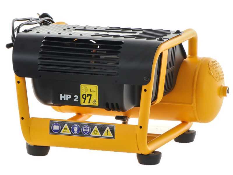 DeWalt DPC10RC-QS - Compresor de aire el&eacute;ctrico port&aacute;til monof&aacute;sico, sin aceite - Motor 2 HP - 10 L