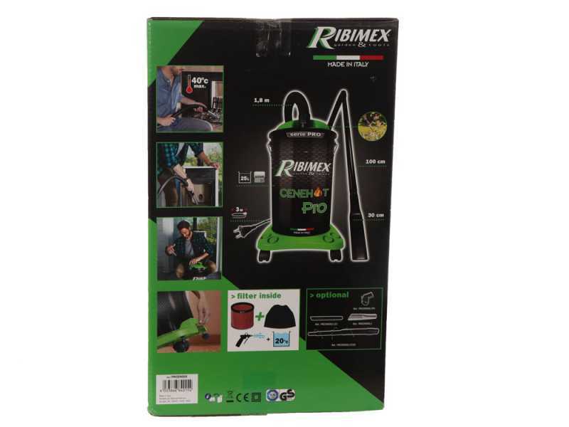 Ribimex Cenehot PRO Aspirador de cenizas - 1200W - 25 l