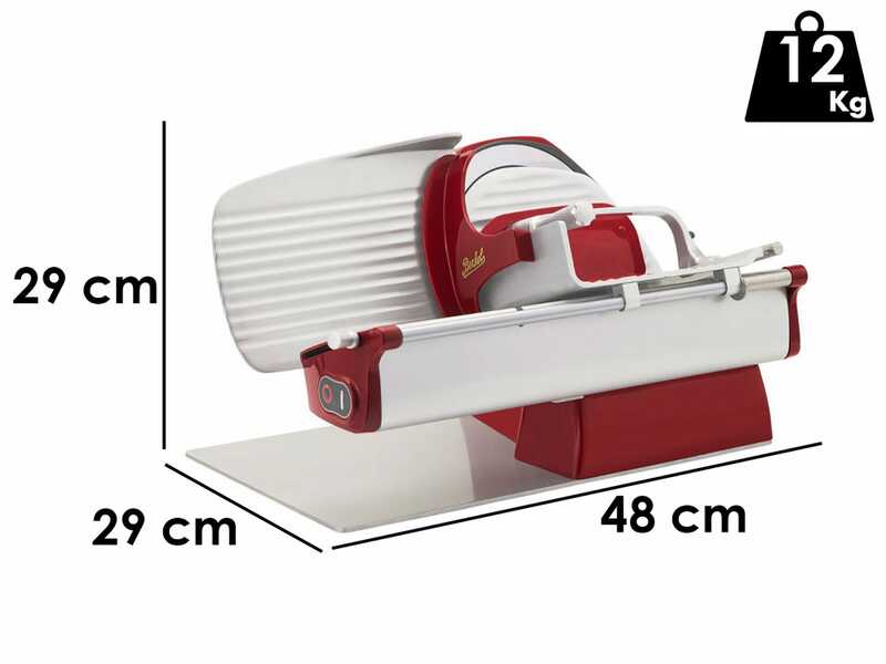 BERKEL Home Line Plus 200 ROJO - Cortadora de fiambre con cuchilla de 195 mm