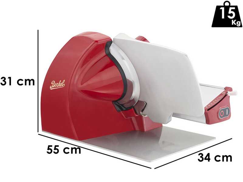 BERKEL Home Line Plus 250 ROSSA  - Cortadora de fiambre con cuchilla de 250 mm