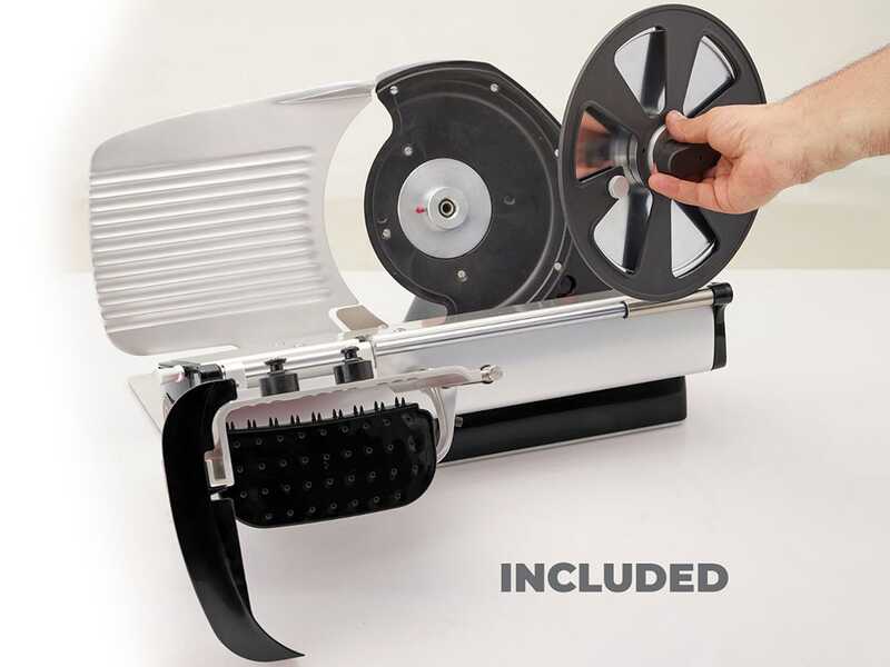 Berkel Home Line Plus 250 Negra - Cortadora de fiambre con cuchilla 250 mm