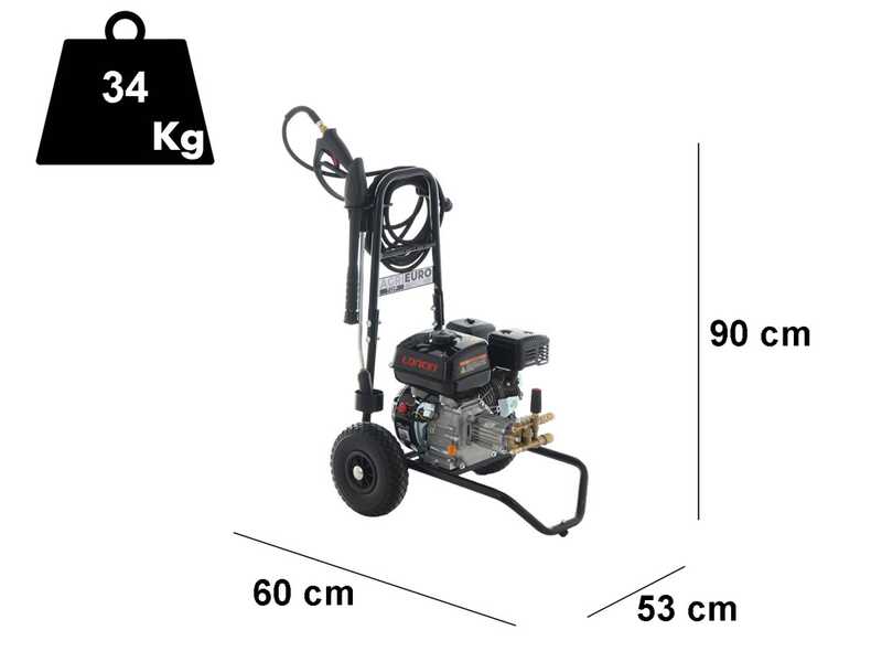 Hidrolimpiadora de gasolina AgriEuro Top-Line CXD 10/220- Motor Loncin G200F