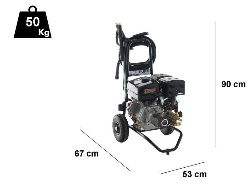 Hidrolimpiadora de gasolina AgriEuro Top-Line EWD-K 15/310 - Motor Loncin G390F