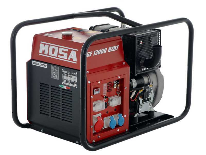 MOSA GE 12000 HZDT - Generador de corriente di&eacute;sel 9.6 kW - Continua 8.8 kW Trif&aacute;sica - Motor Hatz 1D90