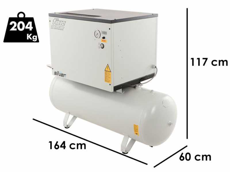 FIAC Light Silver LS 10-270 10 400/50 CE - Compresor trif&aacute;sico de tornillo silencioso - Motor 10 HP