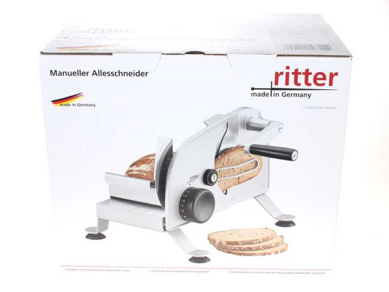 Ritter Podio3 - Cortadora de fiambre manual con cuchilla de 170 mm