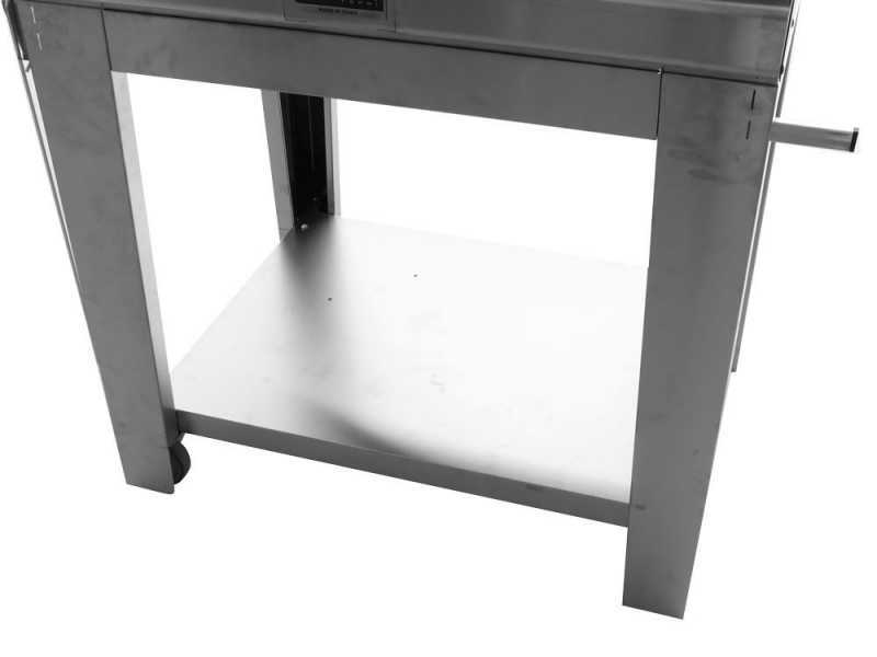 Fontana Mangiafuoco INOX - Horno de le&ntilde;a de exterior con carro