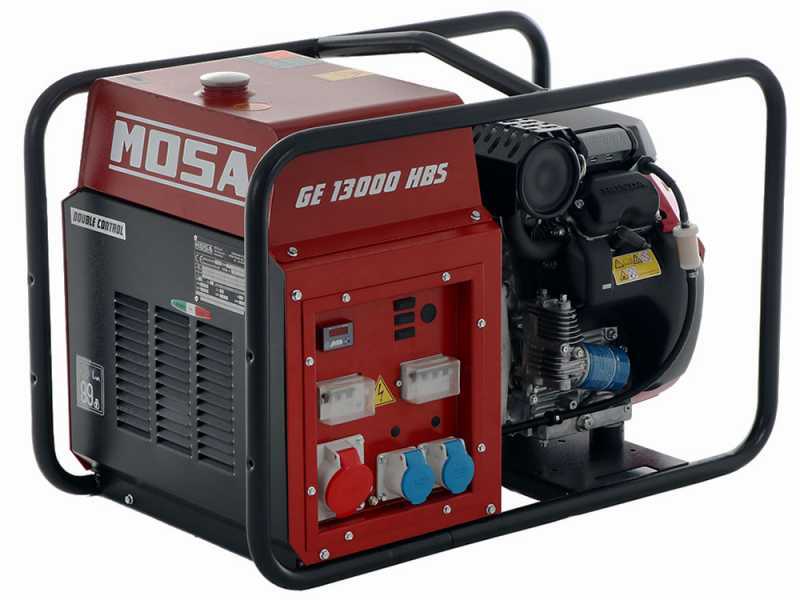 MOSA GE 13000 HBS - Generador de corriente a gasolina 10.4 kW - Continua 9 kW Trif&aacute;sica