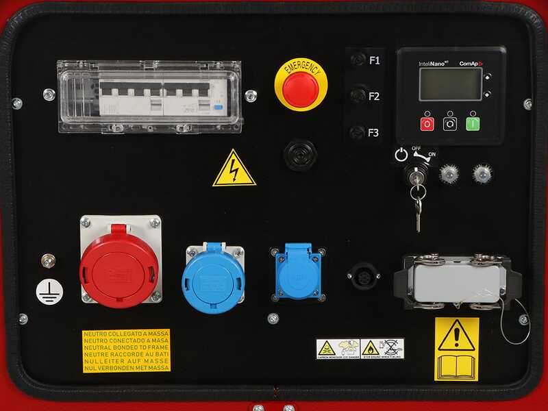 MOSA GE SX-11000 KDT - Generador de corriente el&eacute;ctrico silencioso 8.8 kW - Continua 8 kW Trif&aacute;sico + ATS - Motor Kohler KDW702