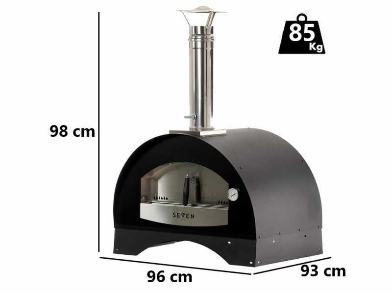 Seven Italy Demetra - Horno de le&ntilde;a de exterior - Sin carro