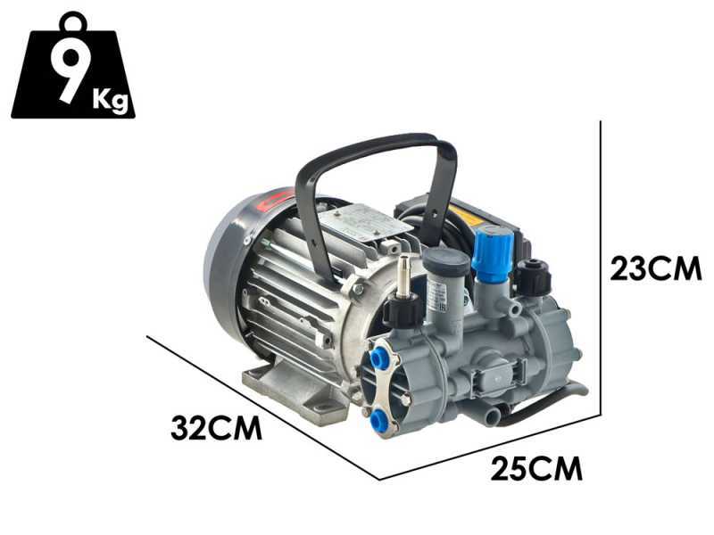 Motobomba de fumigaci&oacute;n el&eacute;ctrica Comet MTP MC18 EL MNF - versi&oacute;n para &aacute;cidos y productos qu&iacute;micos