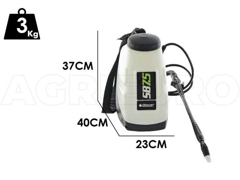 Comet SB7.5 - Pulverizador de mochila a bater&iacute;a - 12.6V y 3.4Ah