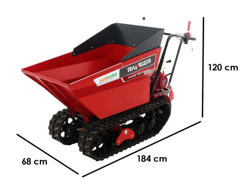 Carretilla con motor de oruga dumper Ranger  M570 HD - Motor Honda GX200